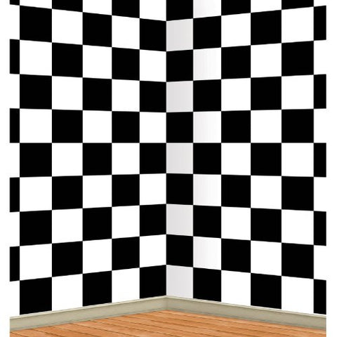 Checkered Backdrop Party Accessory (1 count) (1/Pkg)
