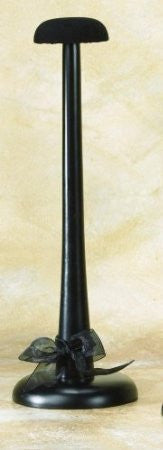 Wood Hat Stand w/Velour Top-14"h x 4 3/4" diameter base- top is 2 3/4"