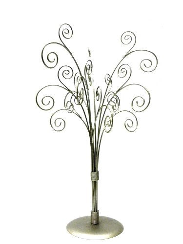 Table Top Card Holder and Jewelry Tree in silver