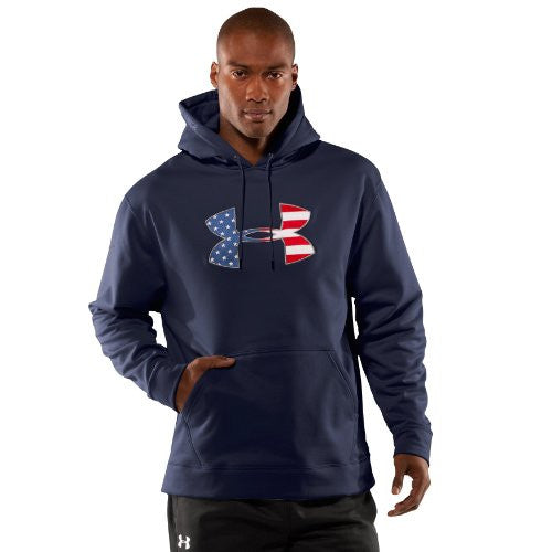 Big Flag Logo Tackle Twill Hoody - Navy, Medium