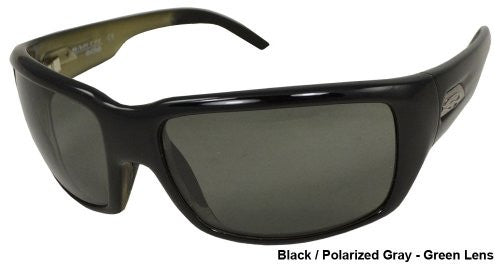 Touchstone Black with Polarized Gray Green Lens