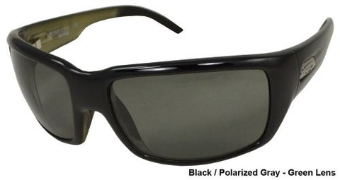 Touchstone Black with Polarized Gray Green Lens