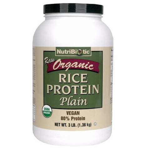 Organic Rice Protein, Plain 3 lb.