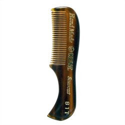 Kent The Handmade Comb - 73 mm Fine Toothed Moustache and Beard Comb Model No. 81T