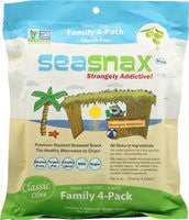 SeaSnax Roasted Seaweed, Classic Olive, 2.16-Ounce