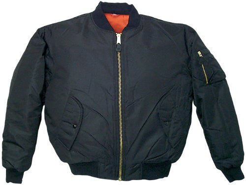 MENS MA1 FLIGHT JACKET BLACK XXXXL