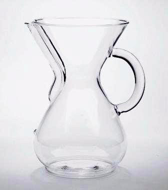 Chemex 6 cup Coffeemaker, Glass Handle, 30 oz.