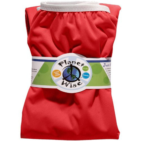 Planet Wise Diaper Pail Liner (Color: Red)