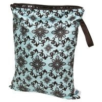 Planet Wise Wet Diaper Bag, Aqua Swirl, Medium