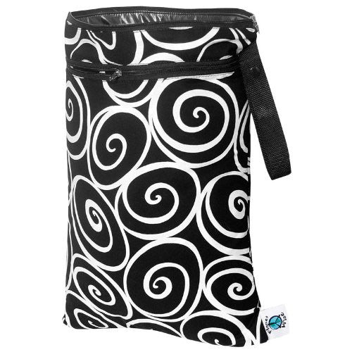 Planet Wise Wet/Dry Diaper Bag (Color: Midnight Curl)