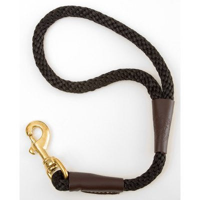 Traffic Lead Short Leash, 1/2 by 16-Inch, Black