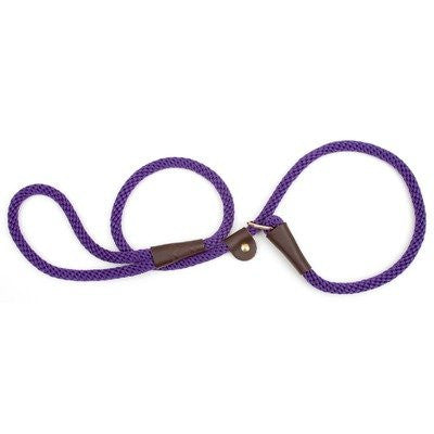 British Style Slip Leash in Purple (Size: 6')