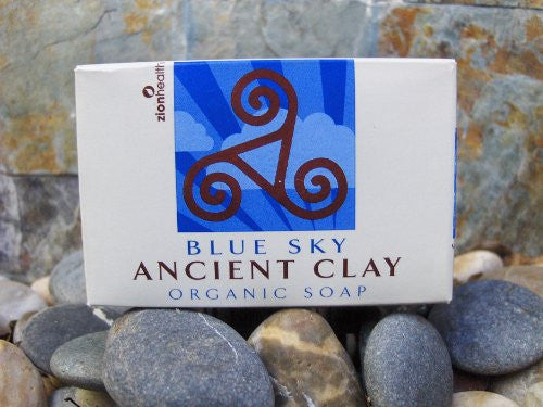Zion Health Ancient Clay Soap Blue Sky 6 oz Bar