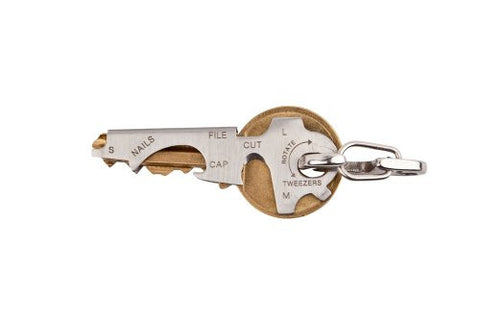 True Utility TU47 Keytool Multifunction Stainless Steel Key Ring Tool Accessory (Discontinued by Manufacturer)