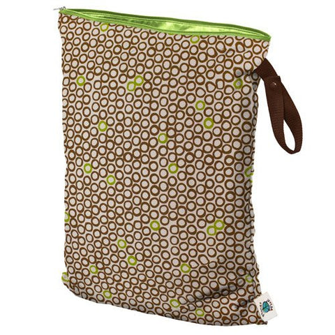 Planet Wise Diaper Wet Bag (Size: Large Color: Lime Cocoa Bean)