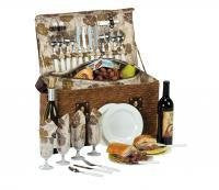 Woodstock 4-Person Deluxe Picnic Basket Picnic Set