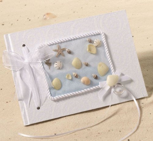 Coastal Mist Natural Paper Guest Book