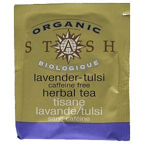 Herbal Teas Caffeine Free Lavender Tulsi, Organic 18 Bags