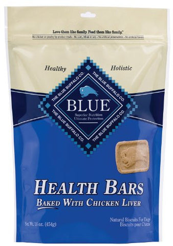 BLUE CHICKEN LIVER CRUNCH HEALTH BAR 16 OZ BG