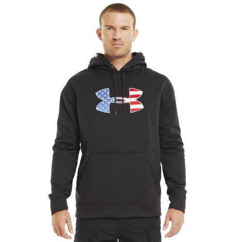 Big Flag Logo Tackle Twill Hoody - Black, Small