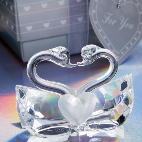 Choice Crystal Collection Kissing Swans