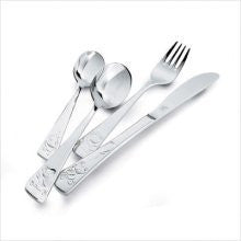 Zwilling J.A. Henckels Teddy 18/10 Stainless Steel Kids 4 Piece Flatware Set, Service for 1