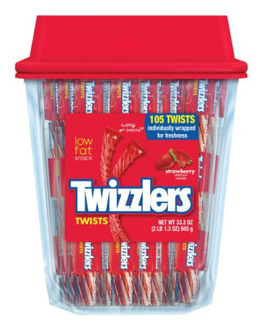 Twizzlers® Strawberry Flavored Twists Candy, 2 lb. Container