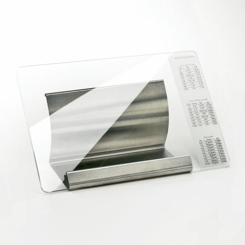 Stainless Steel And Tempered Glass Cookbook Holder