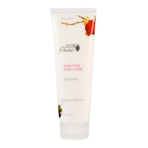 100% Pure Scrub + Mask - Super Fruits Body Scrubs And Treatments (Size: 4 oz)