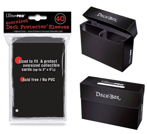 Ultra Pro: Oversized Deck Box - Black (Hold 2 Decks)