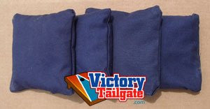 4 Standard Navy Blue Cornhole Bags