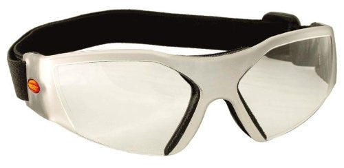 UNIQUE, SLEEK FITTING CLOSE CONTOURED EYE GUARD - Clear Frame / Clear Lens