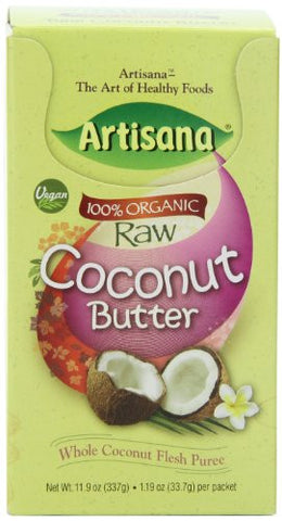 Artisana  Organic Raw Coconut Butter, 1.06 Ounce Packets (Pack of 10)