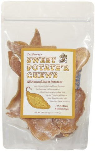 Sweet Potate'r Chews - Med. to Large Dogs
 7 oz.