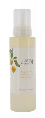 100% Pure Hydrating Body Wash - Meyer Lemon Bath And Shower Gels