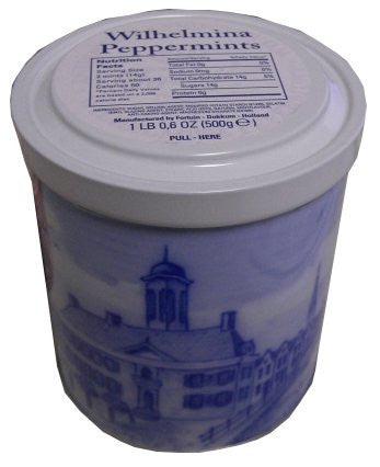 Wilhelmina Delft Blue tin 17 OZ