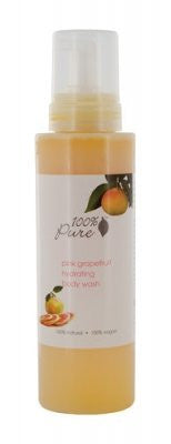 100% Pure Hydrating Body Wash - Pink Grapefruit Bath And Shower Gels (Size: 17 oz)