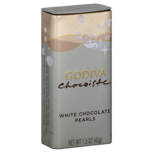 Godiva White Chocolate Pearls, 1.5-Ounces (Pack of 6)