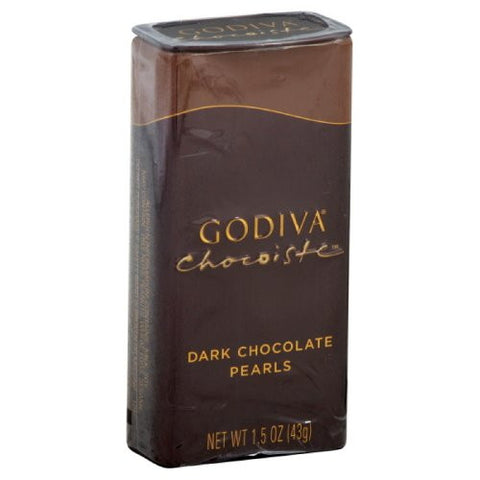 Godiva Dark Chocolate Pearls, 1.5-ounces (Pack of 6)