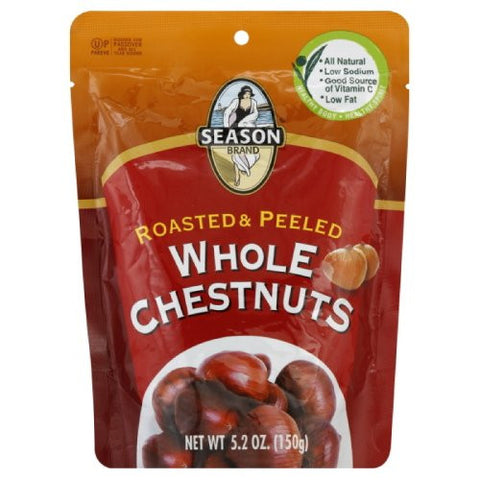 Season Roasted & Shelled Whole Chestnuts, 5.3-Ounce (Pack of 6)