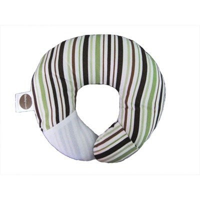 Babymoon Pillow - For Flat Head Syndrome & Neck Support (Pistachio Stripe)
