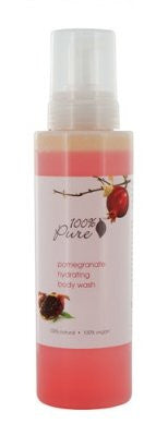 100% Pure Hydrating Body Wash - Pomegranate Bath And Shower Gels (Size: 17 oz)