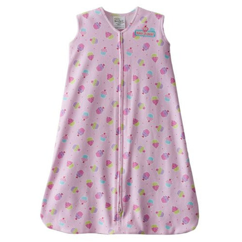 SleepSack Wearable Blanket, Cotton (Pink Cupcake, Large)