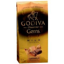 Godiva Chocolatier Gems Dark Chocolate Caramels 3.5 oz