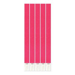 Tyvek Wristbands (neon pink) Party Accessory  (1 count) (100/Pkg)