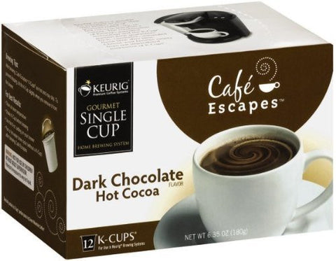 Cafe Escapes Hot Dark Chocolate Cocoa K-Cups 12.0 PC