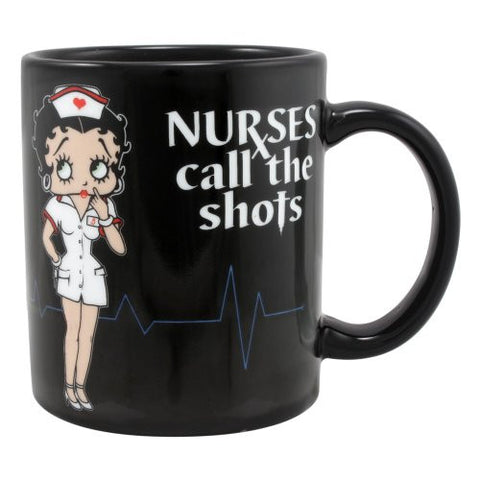 Betty Boop ~ "Nurses Call The Shots" Ceramic Coffee Mug ~ 11 oz.