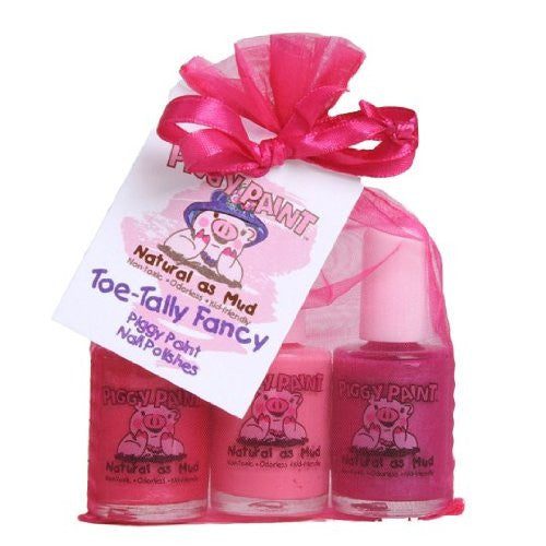 Piggy Paint Toe Tally Gift Set - 3 Pink Nail Polish