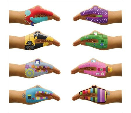 Temporary Tattoos for Talking Hands: Robot Hands