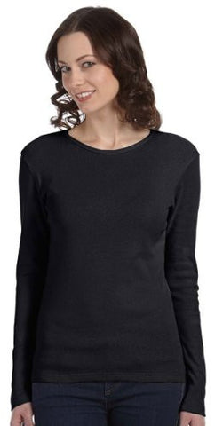 Bella + Canvas Womens Baby Rib Long-Sleeve T-Shirt